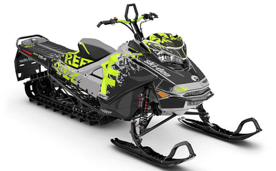 Shatter Gold Black Ski-Doo REV Gen4 Freeride Premium Coverage Sled Wrap