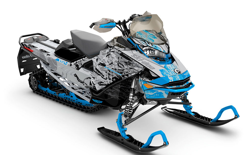 Sidestep White Red Ski-Doo REV Gen4 Backcountry Premium Sled Wrap