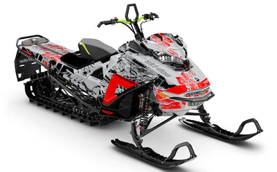 Sidestep Green Manta Ski-Doo REV Gen4 Freeride Premium Coverage Sled Wrap