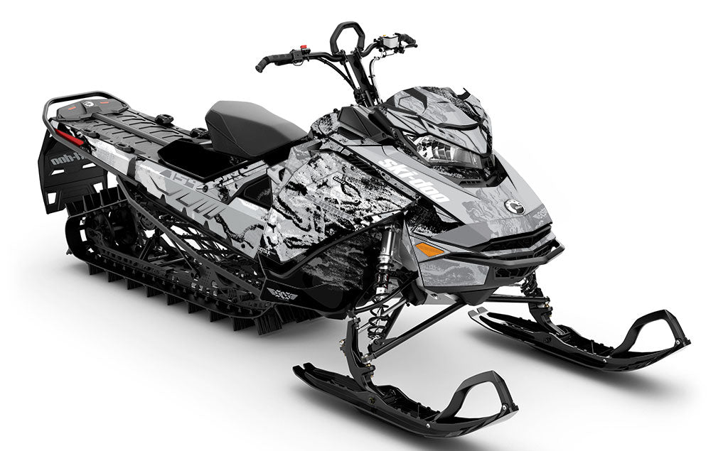 Sidestep CatGrey Black Ski-Doo REV Gen4 Summit Full Coverage Sled Wrap