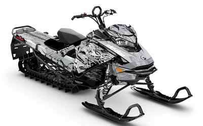 Sidestep CatGrey Black Ski-Doo REV Gen4 Summit Premium Coverage Sled Wrap