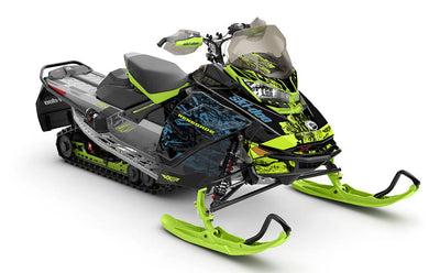 Sidestep Black Manta Ski-Doo REV Gen4 Renegade Premium Coverage Sled Wrap
