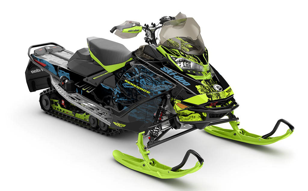 Sidestep Black Manta Ski-Doo REV Gen4 Renegade Full Coverage Sled Wrap