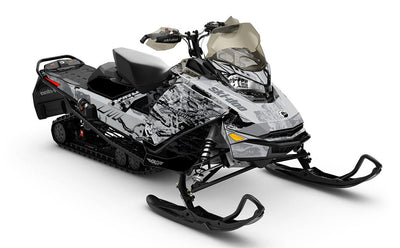 Sidestep CatGrey Black Ski-Doo REV Gen4 Renegade Less Coverage Sled Wrap