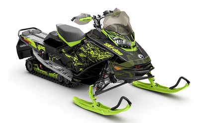 Sidestep Manta Army Ski-Doo REV Gen4 Renegade Partial Coverage Sled Wrap