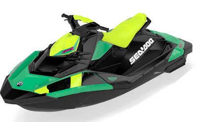 Spinner Sea-Doo Spark Graphics Green Pink Less Coverage