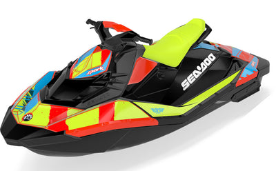 Spinner Sea-Doo Spark Graphics Red Manta Partial Coverage