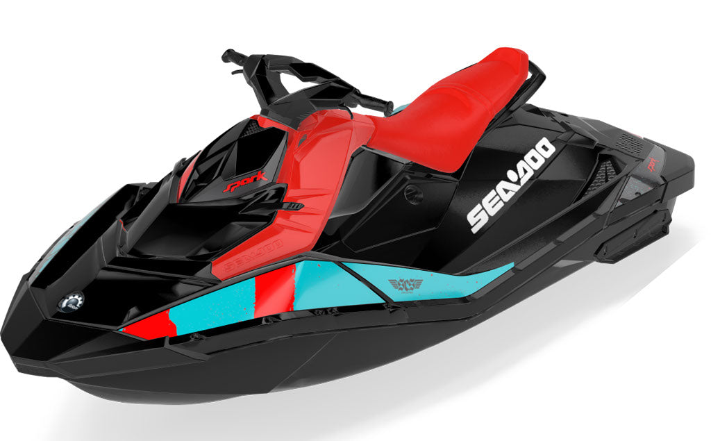 Spinner Sea-Doo Spark Graphics Red Reef Less Coverage