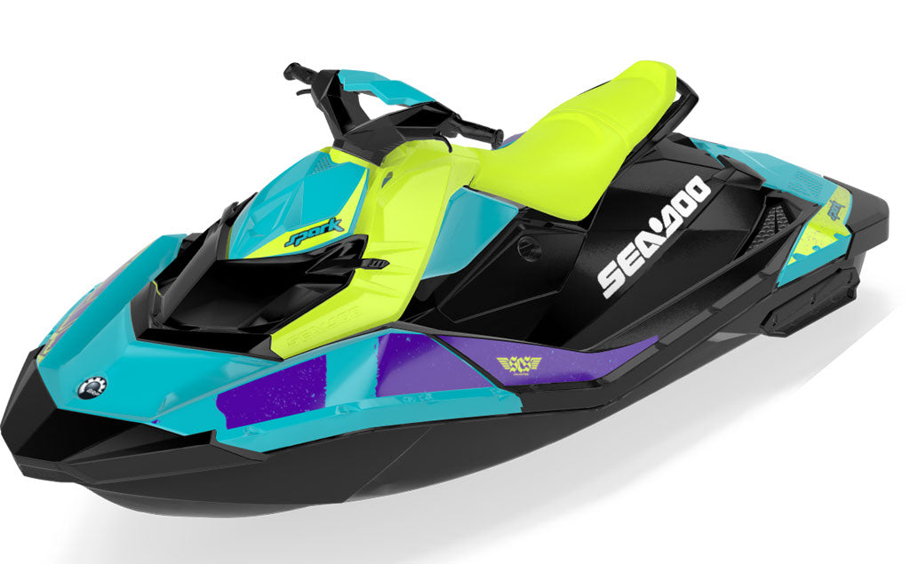 Spinner Sea-Doo Spark Graphics Reef Orange Partial Coverage