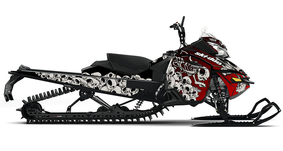 Squindo Doo Skulls Ski-Doo REV-XM Sled Wrap