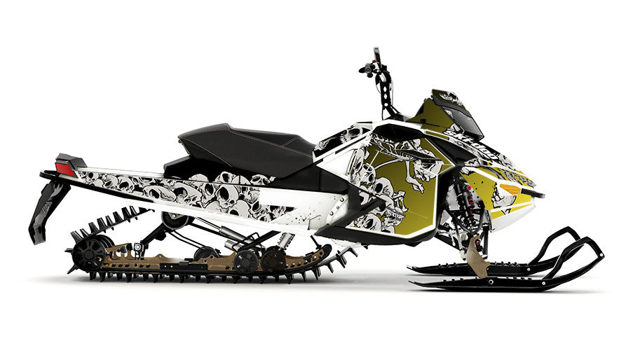 Squindo Doo Skulls Ski-Doo REV-XP Sled Wrap