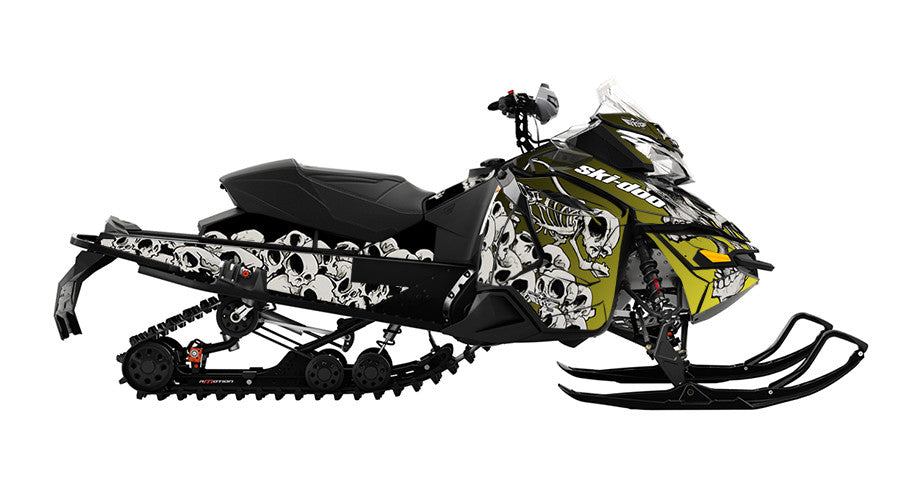 Squindo Doo Skulls Ski-Doo REV-XS Sled Wrap