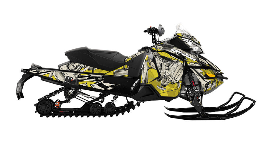 Squindo Drag Ski Ski-Doo REV-XS Sled Wrap