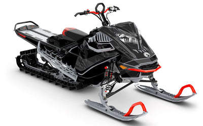 Squint DrkGrey Black Ski-Doo REV Gen4 LWH - Freeride Full Coverage Sled Wrap