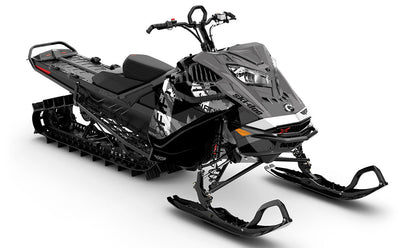 Squint Grey Black Ski-Doo REV Gen4 LWH - Summit Less Coverage Sled Wrap