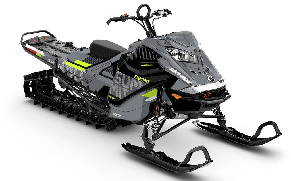 StockUp Black Grey Ski-Doo REV Gen4 LWH - Summit Full Coverage Sled Wrap