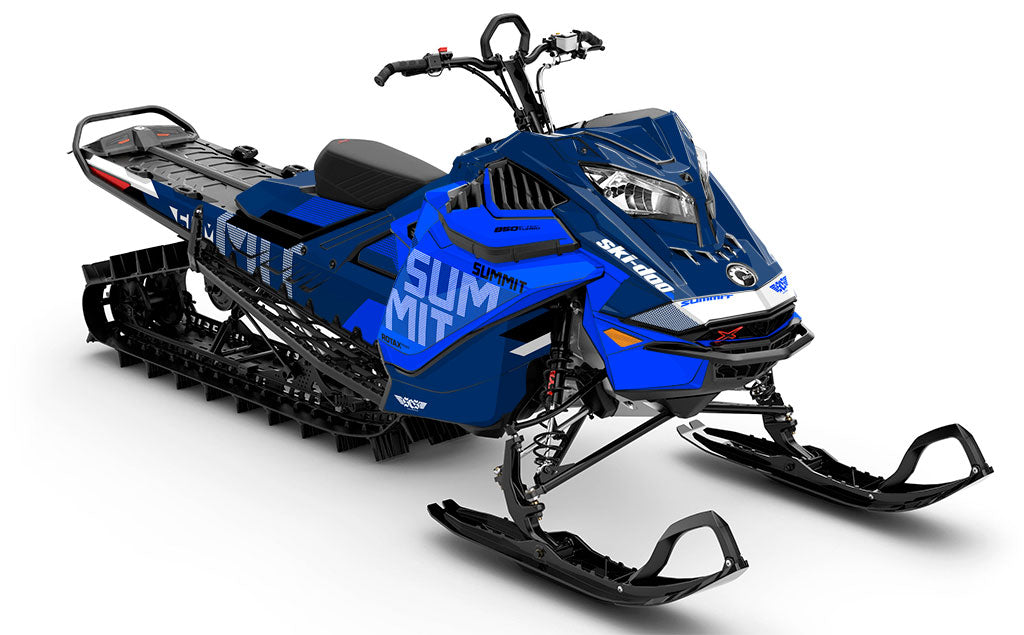 StockUp Blue Blue Ski-Doo REV Gen4 LWH - Summit Full Coverage Sled Wrap