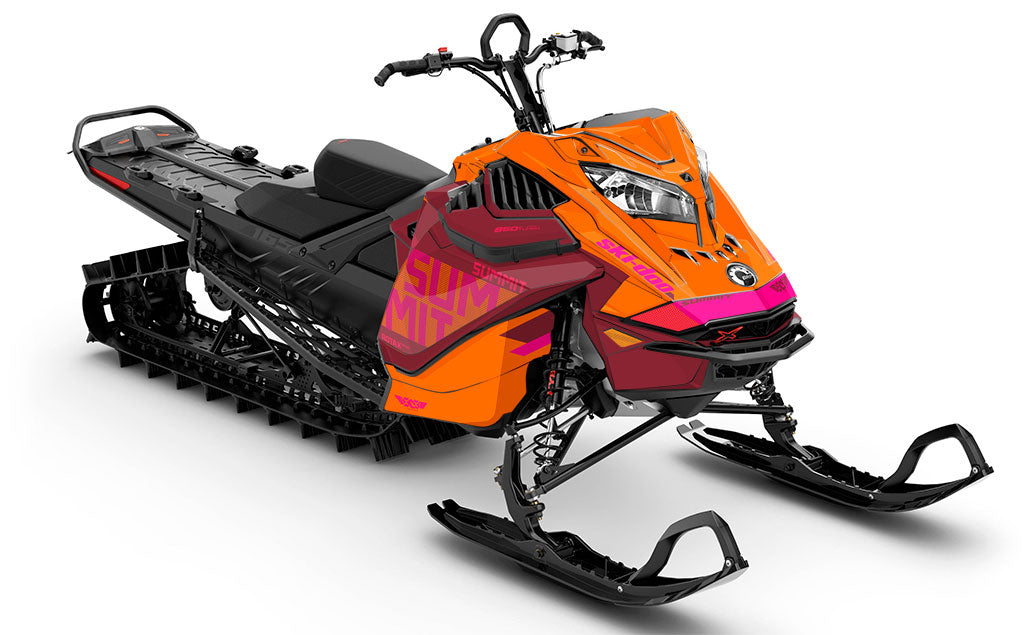 StockUp Red Black Ski-Doo REV Gen4 LWH - Summit Premium Sled Wrap