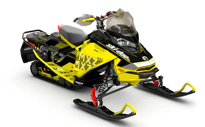 Stockup Grey Black Ski-Doo REV Gen4 MXZ Premium Coverage Sled Wrap