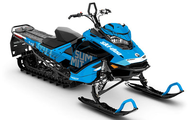 Stockup Black Blue Ski-Doo REV Gen4 Summit Partial Coverage Sled Wrap