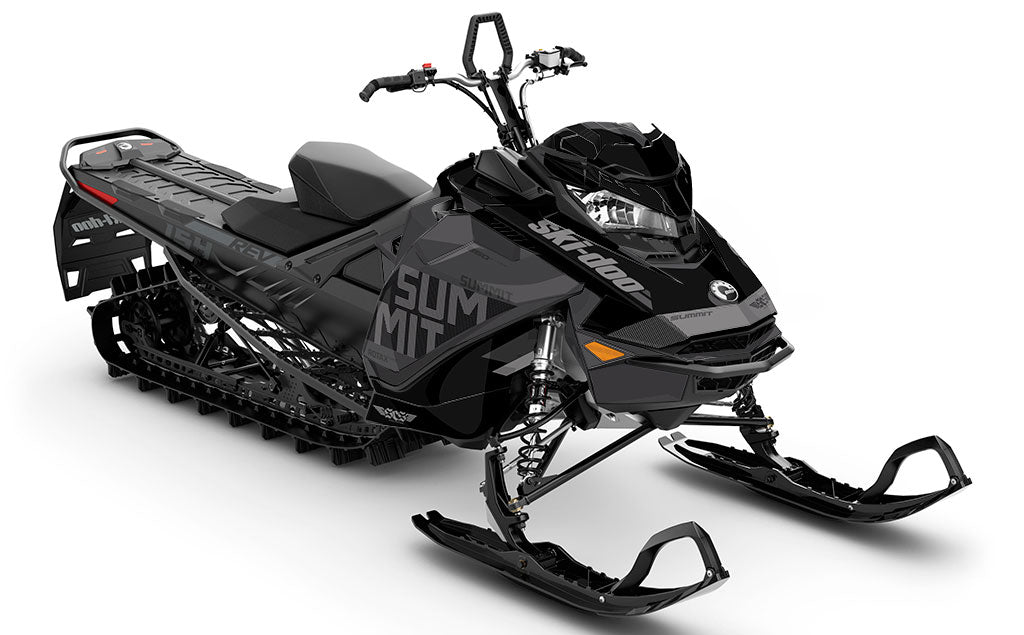 Stockup Black Grey Ski-Doo REV Gen4 Summit Less Coverage Sled Wrap