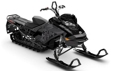 Stockup Black Grey Ski-Doo REV Gen4 Summit Partial Coverage Sled Wrap