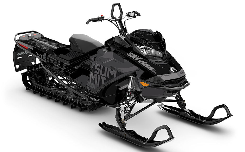 Stockup Black Grey Ski-Doo REV Gen4 Summit Premium Coverage Sled Wrap