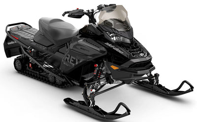 Stockup White LghtGrey Ski-Doo REV Gen4 Wide Full Coverage Sled Wrap