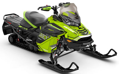 Stockup Grey DrkGrey Ski-Doo REV Gen4 Wide Full Coverage Sled Wrap