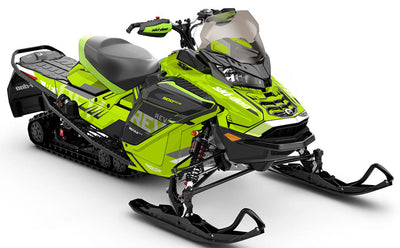 Stockup Grey DrkGrey Ski-Doo REV Gen4 Wide Less Coverage Sled Wrap