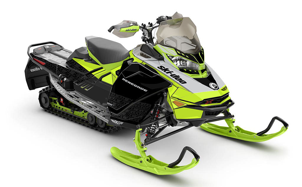 Supercharge CatGrey Manta Ski-Doo REV Gen4 Renegade Less Coverage Sled Wrap