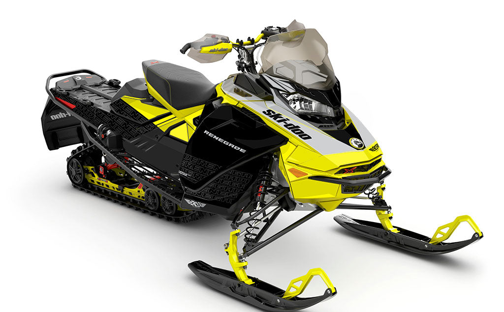 Supercharge Red Manta Ski-Doo REV Gen4 Renegade Partial Coverage Sled Wrap