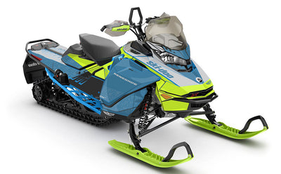 Supercharge CatGrey Manta Ski-Doo REV Gen4 Renegade Premium Coverage Sled Wrap