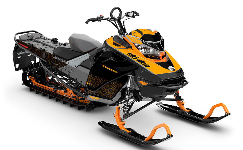 Flush Black Red Ski-Doo REV Gen4 Wide Premium Sled Wrap
