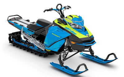 Supercharge Blue Red Ski-Doo REV Gen4 Summit Full Coverage Sled Wrap
