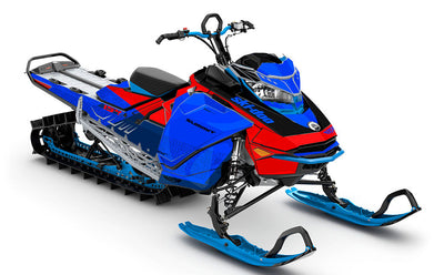 Supercharge Iceberg Black Ski-Doo REV Gen4 Summit Premium Coverage Sled Wrap