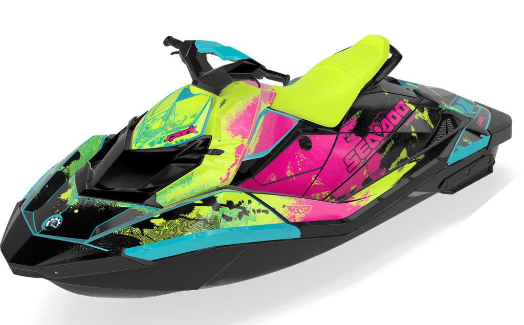 Surftrek Sea-Doo Spark Graphics Black Pink Partial Coverage