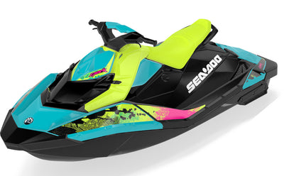 Surftrek Sea-Doo Spark Graphics Blue Cyan Max Coverage