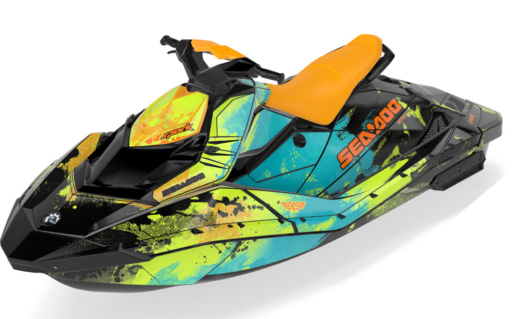 Surftrek Sea-Doo Spark Graphics Manta Orange Premium Coverage