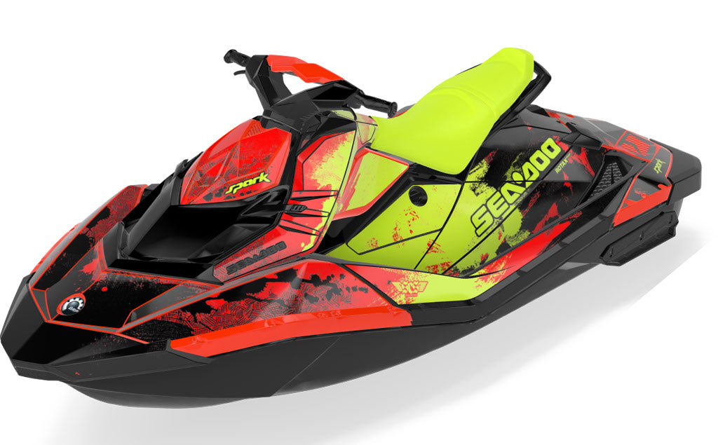 Surftrek Sea-Doo Spark Graphics Orange Reef Full Coverage