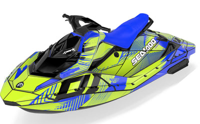 Surge Sea-Doo Spark Graphics Manta Blue Partial Coverage