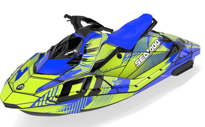 Surge Sea-Doo Spark Graphics Manta Blue Less Coverage