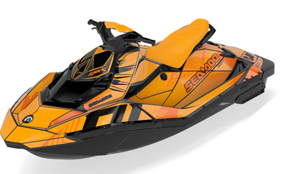 Surge Sea-Doo Spark Graphics Orange Orange Full Coverage