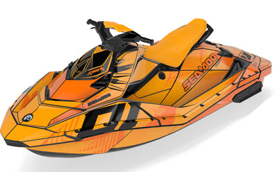 Surge Sea-Doo Spark Graphics Orange Orange Less Coverage