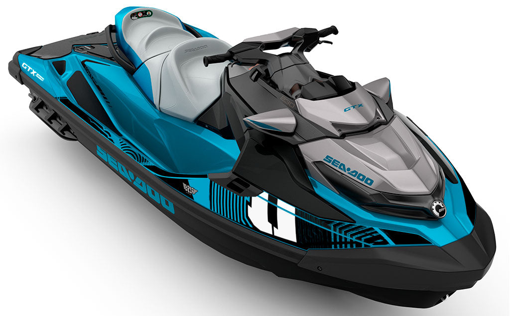 Surge Blue  White Sea-Doo GTX Graphics