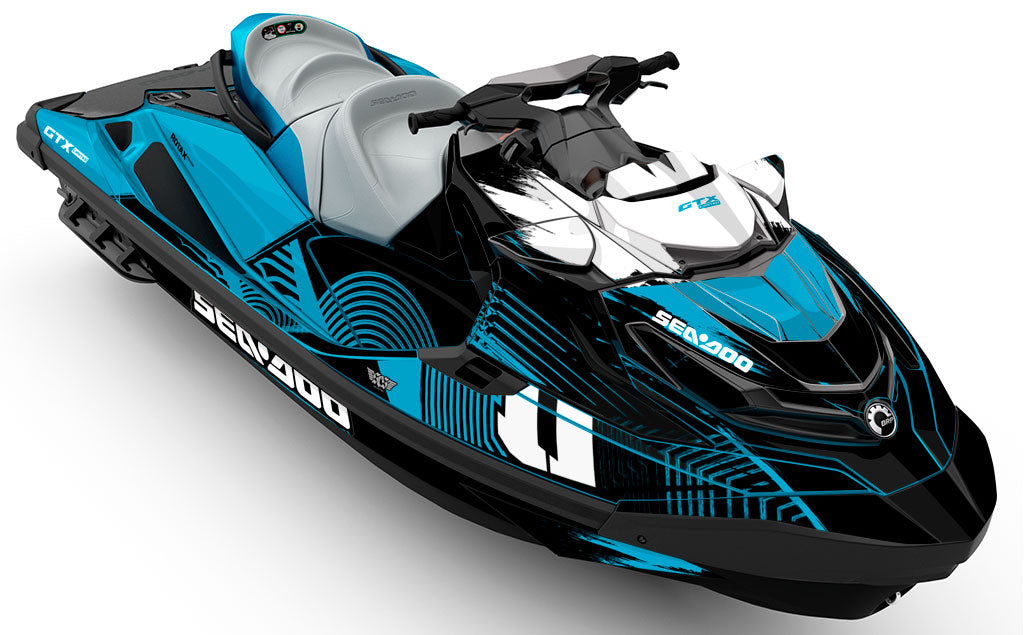 Surge Blue  White Sea-Doo GTX Graphics