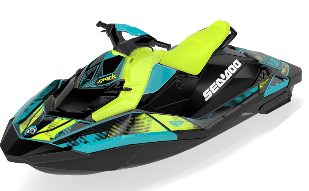 Tally Sea-Doo Spark Graphics Manta Reef Partial Coverage