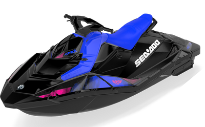 Tally Sea-Doo Spark Graphics Pink DazzlingBlue Less Coverage