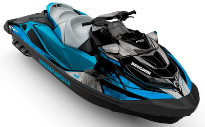 Tally Blue Grey Sea-Doo GTX Graphics