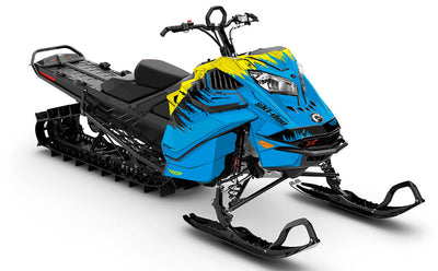 Thrasher Blue Black Ski-Doo REV Gen4 LWH - Summit Less Coverage Sled Wrap